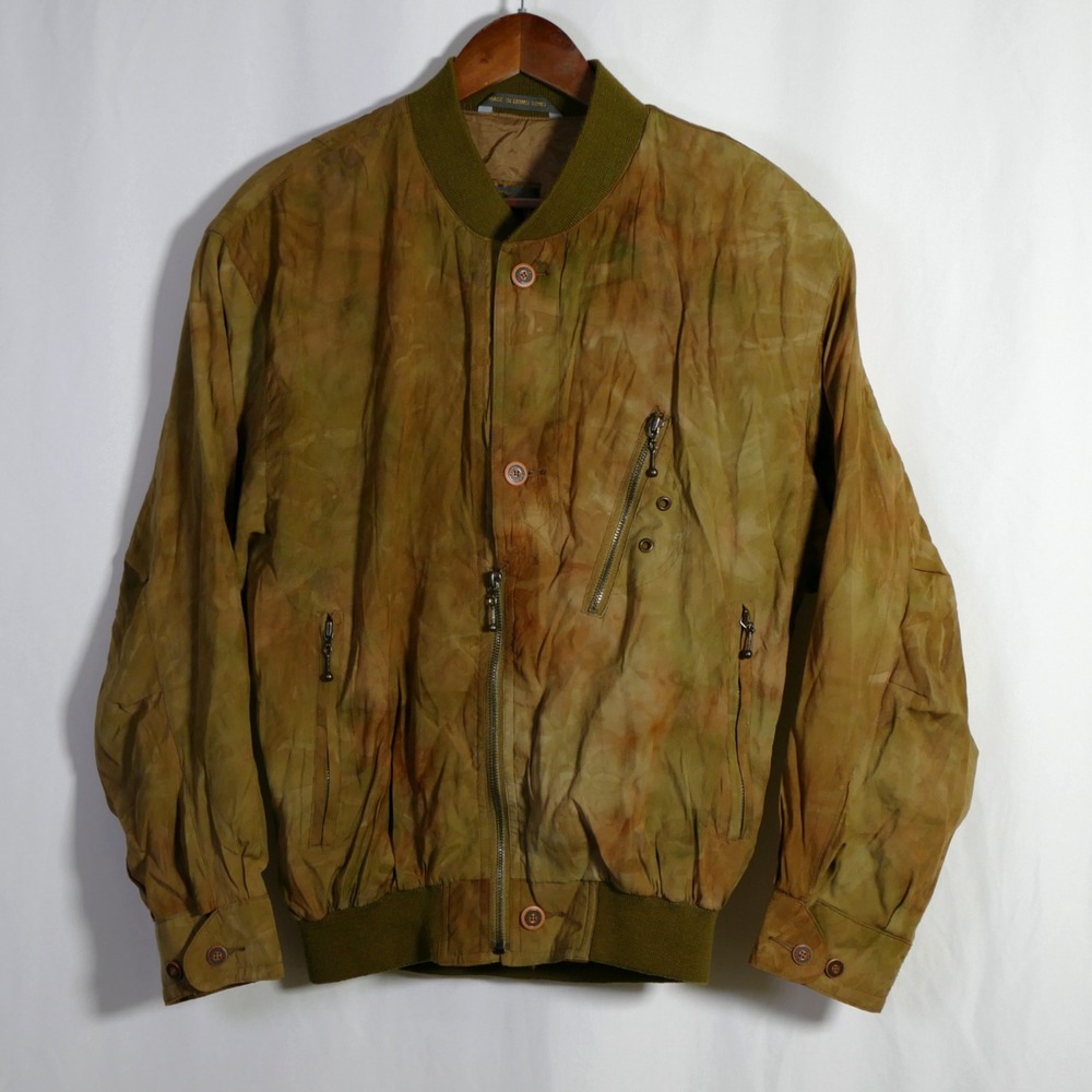 Vintage Mens Military Combat Bomber Flight Jacket Size M Unique Indie Statement